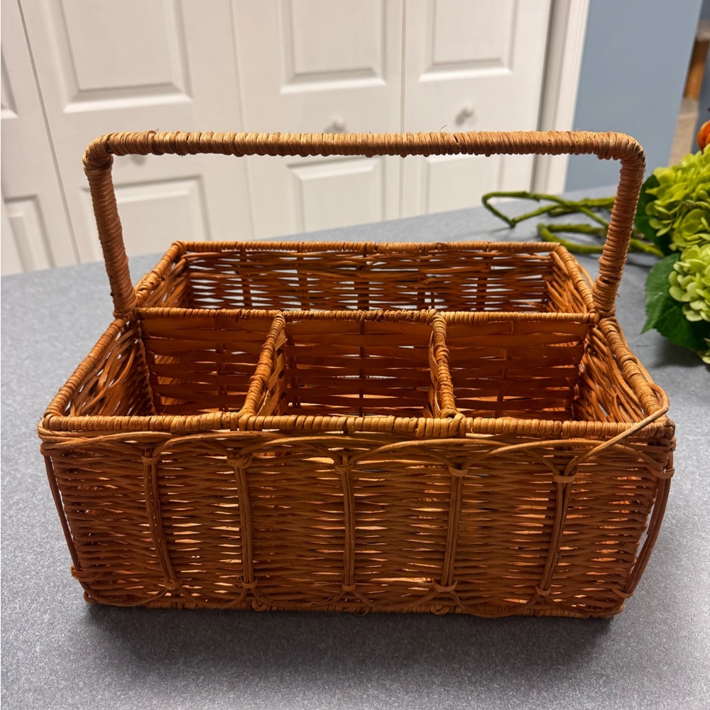 Studio McGee Rattan Kitchen Utensil Caddy